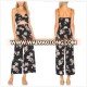 Hot Sale V-neck Sex Fashion Ladies Flower Print Romper Jumpsuit Women 2017